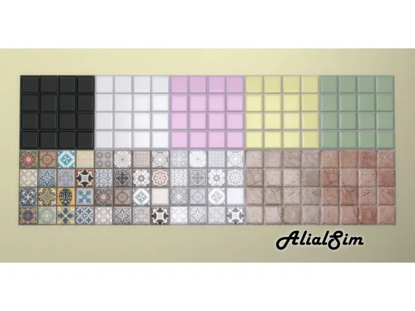 Maxis Match Backsplash - The Sims 4 Custom Content