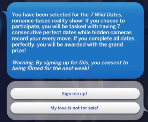 Mix 7 Wild Dates by simsfinds - The Sims 4 Custom Content