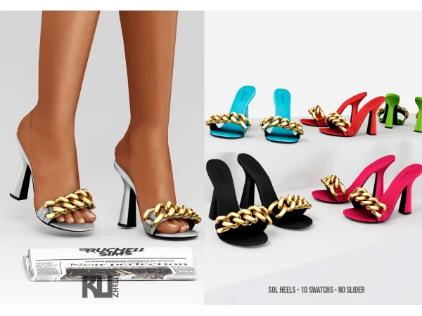 Alpha Sol Heels - The Sims 4 Custom Content