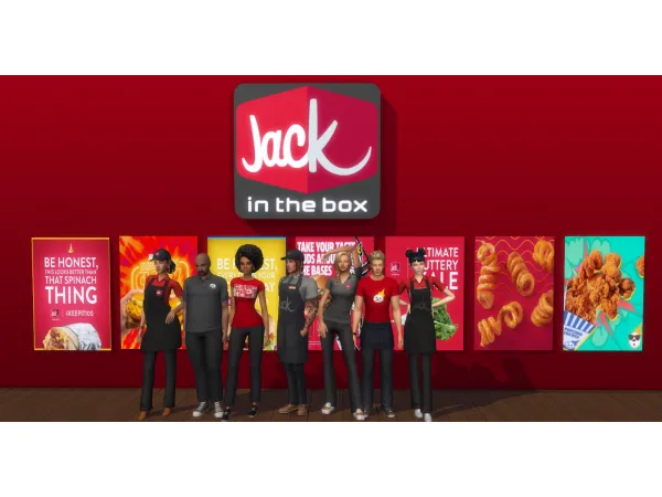 Maxis Match Jack in the box Uniform CAP by depressedsimmer - The Sims 4 Custom Content