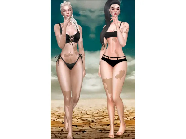 Mix Vitiligo All Ages EyeShadow Jennisims by Jennifer - The Sims 4 Custom Content