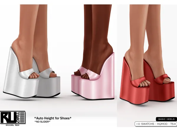 Alpha Basic Heels - The Sims 4 Custom Content
