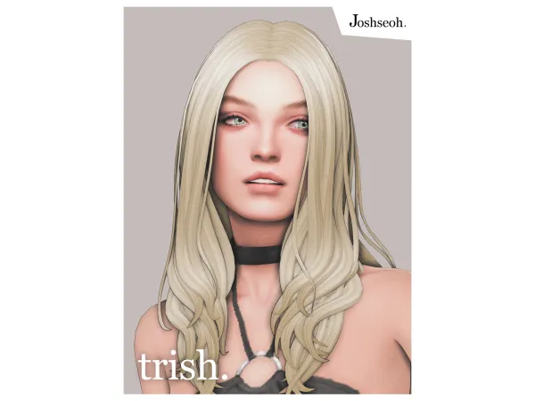 Maxis Match Trish Hair DMC (Hair Commissions) by jo_se_oh - The Sims 4 Custom Content