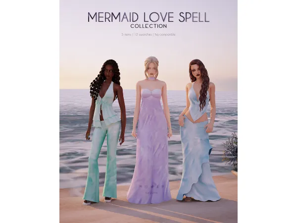 Maxis Match Mermaid Love Spell Collection Complete - The Sims 4 Custom Content