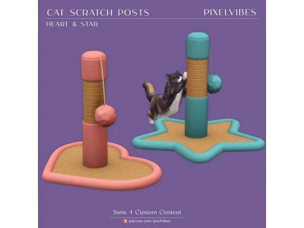 Alpha Cat Scratch Posts - The Sims 4 Custom Content