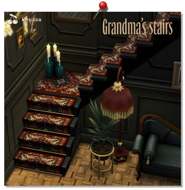 Maxis Match grandma's stairs by simsfinds - The Sims 4 Custom Content