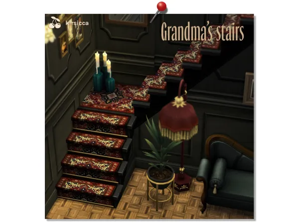 Maxis Match grandma's stairs - The Sims 4 Custom Content