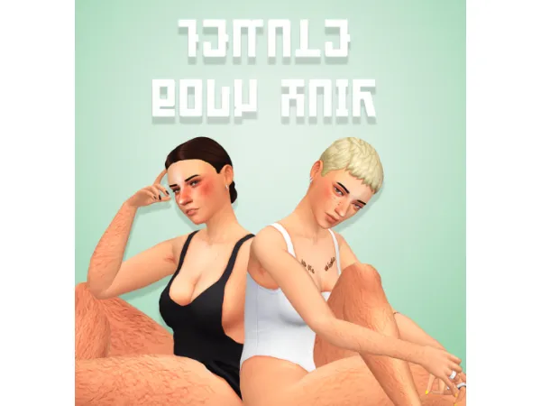 Maxis Match soft almond female body hair - The Sims 4 Custom Content
