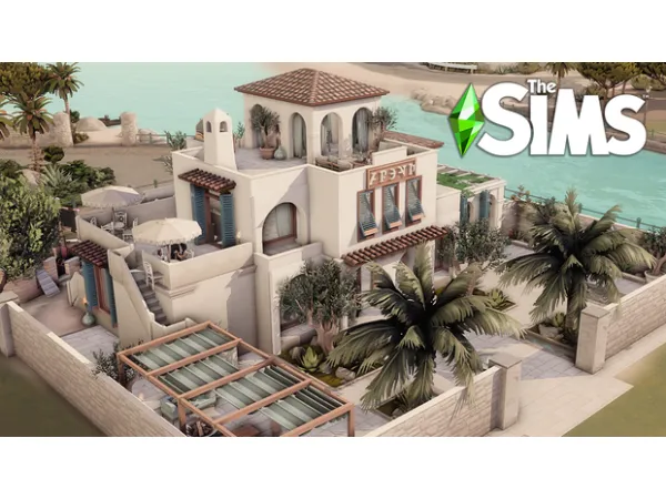 Maxis Match Greek RESTAURANT La Dolce Vita Save File by bojanasims - The Sims 4 Custom Content
