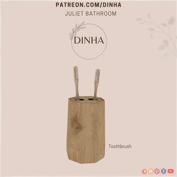 Mix Juliet Bathroom Toothbrush by dinhagamer - The Sims 4 Custom Content