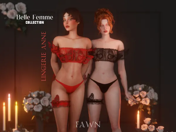 Alpha Belle Femme Collection by Fawn - The Sims 4 Custom Content