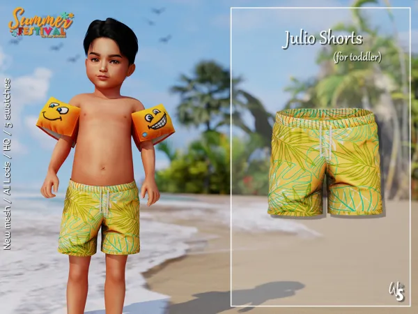 Alpha 41781441920527Summer Festival Julio Clothes set for toddler41781441920527 - The Sims 4 Custom Content