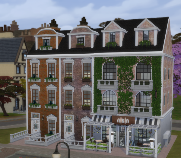 Maxis Match Honeydew Central Apts by simsfinds - The Sims 4 Custom Content