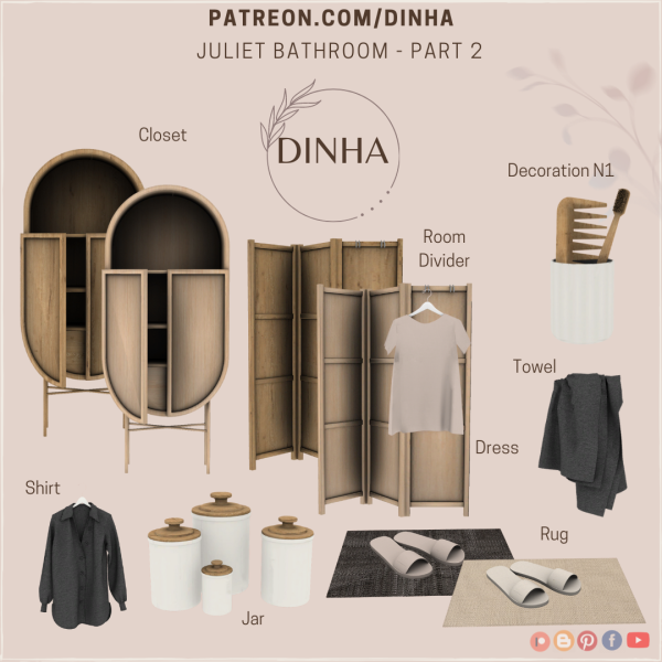 Alpha Juliet Bathroom Part 2 by dinhagamer - The Sims 4 Custom Content