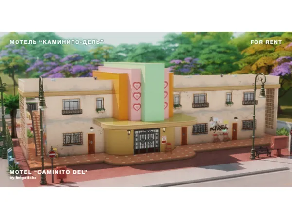 Maxis Match MOTEL CAMINITO DEL - The Sims 4 Custom Content