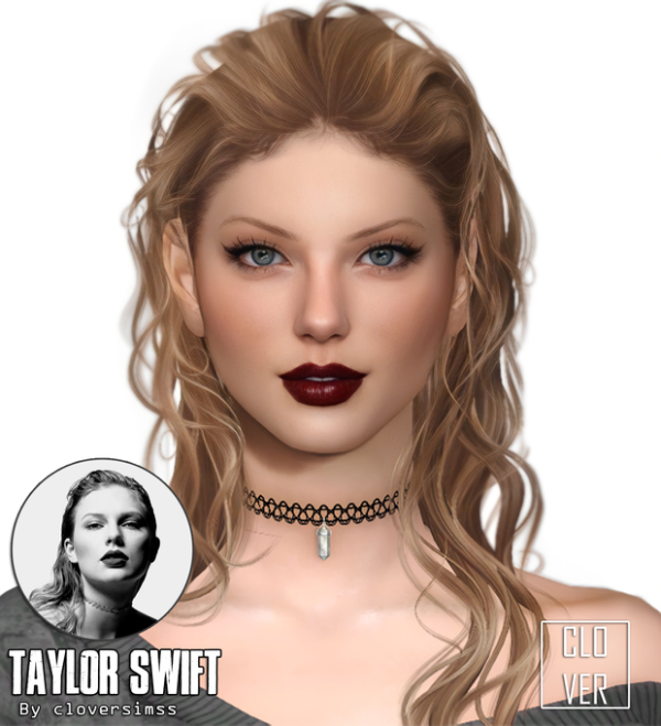 Alpha Taylor Swift (JUNE 2024 TRAY FILES UPDATE) by simsfinds - The Sims 4 Custom Content