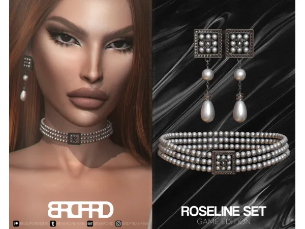 Alpha ROSELINE SET GAME EDITION by bradfordsims - The Sims 4 Custom Content
