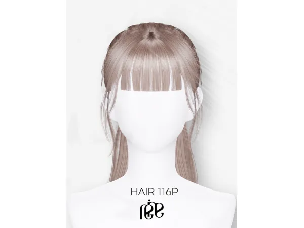 REINA TS4 HAIR 116P by ReinaSims4