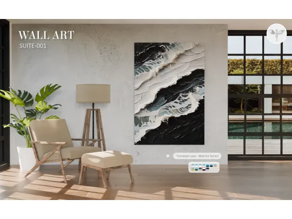 Alpha Wall Art Collection N1 - The Sims 4 Custom Content