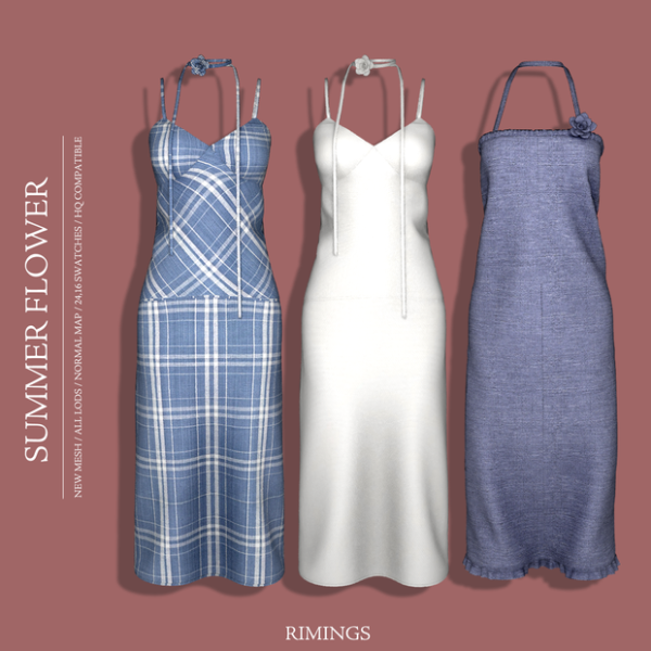 Alpha [RIMINGS] SUMMER FLOWER by simsfinds - The Sims 4 Custom Content