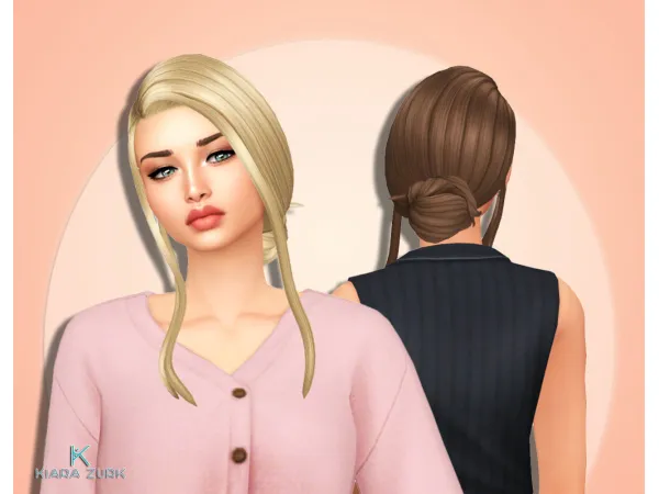 Maxis Match Jade Bun - The Sims 4 Custom Content