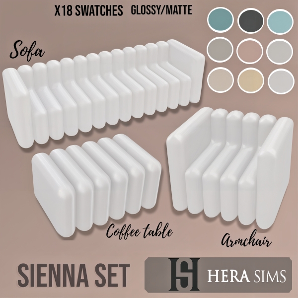 Alpha Minimal Sienna set by herasims4 - The Sims 4 Custom Content