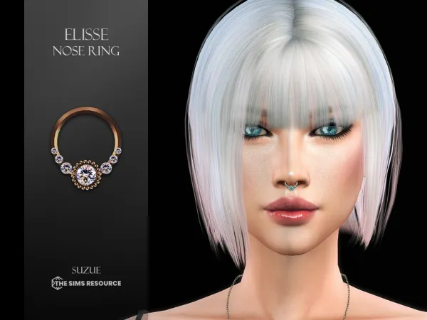 Alpha Elisse Nose Ring - The Sims 4 Custom Content