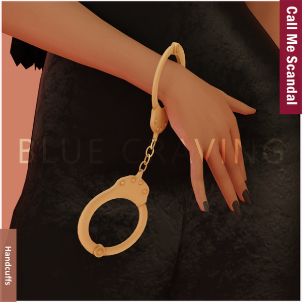 Alpha Blue Craving Handcuffs by bluecraving - The Sims 4 Custom Content