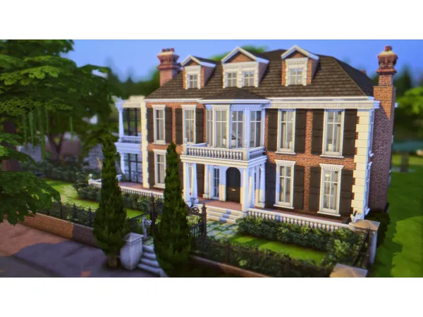 Maxis Match ENGLISH NEOCLASSICAL HOME - The Sims 4 Custom Content