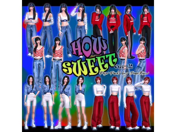 Mix H O W S W E E T (ver2) by dearkims - The Sims 4 Custom Content