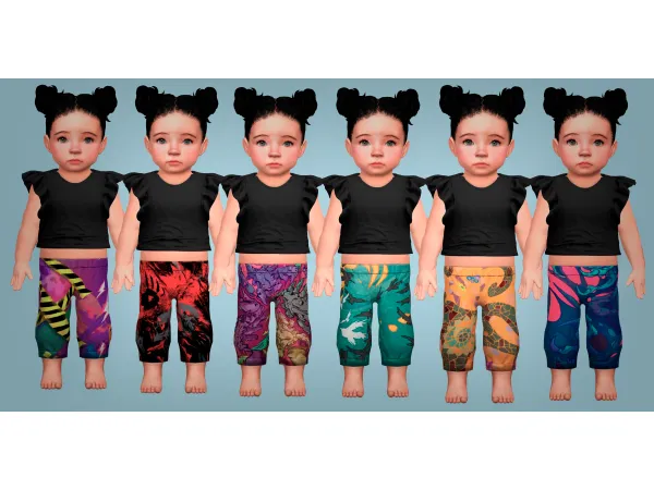 Maxis Match Pants Monster Killer unisex Jennisims by Jennifer - The Sims 4 Custom Content
