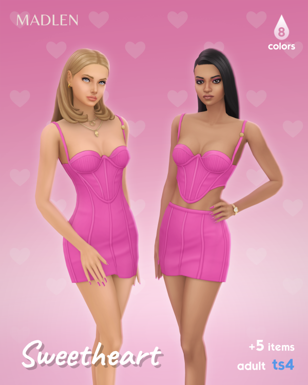 Maxis Match Sweetheart Set by madlensims - The Sims 4 Custom Content