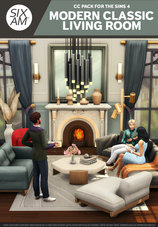 Maxis Match Modern Classic Living Room ( Pack for ) by simsfinds - The Sims 4 Custom Content