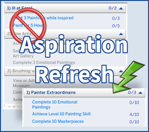 Mix Aspiration Refresh by simsfinds - The Sims 4 Custom Content