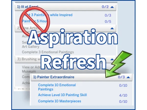 Mix Aspiration Refresh by batsandbabydolls - The Sims 4 Custom Content