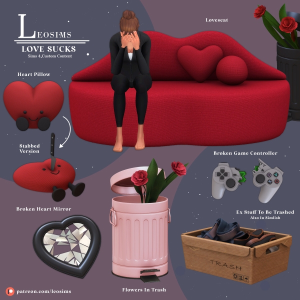 Mix Love Sucks by leosims4cc - The Sims 4 Custom Content