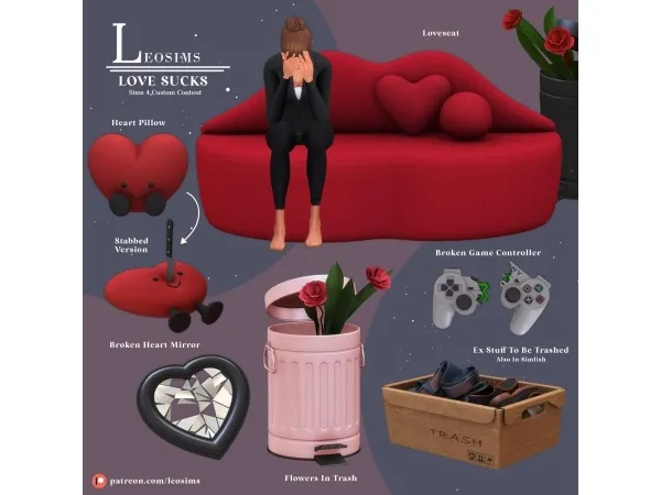 Mix Love Sucks - The Sims 4 Custom Content