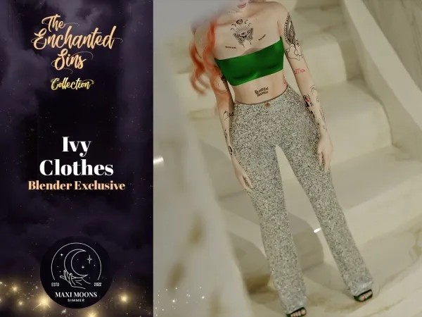 Alpha Ivy Clothes - The Sims 4 Custom Content