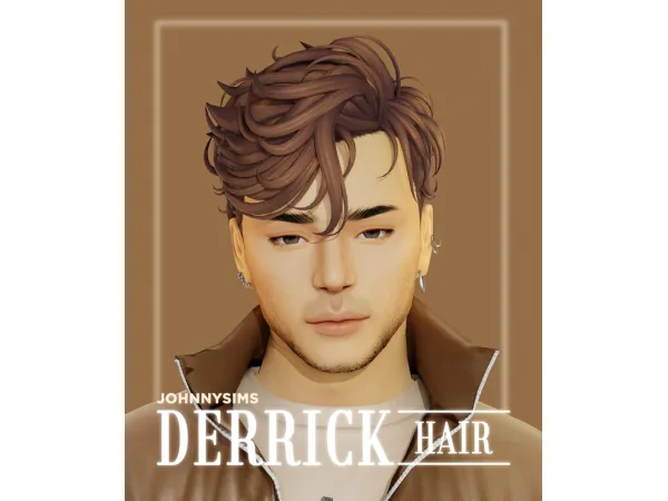 Maxis Match Derrick Hair by johnnysims - The Sims 4 Custom Content