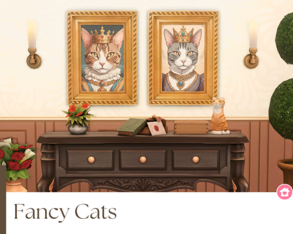 Maxis Match Fancy Cats by simsfinds - The Sims 4 Custom Content