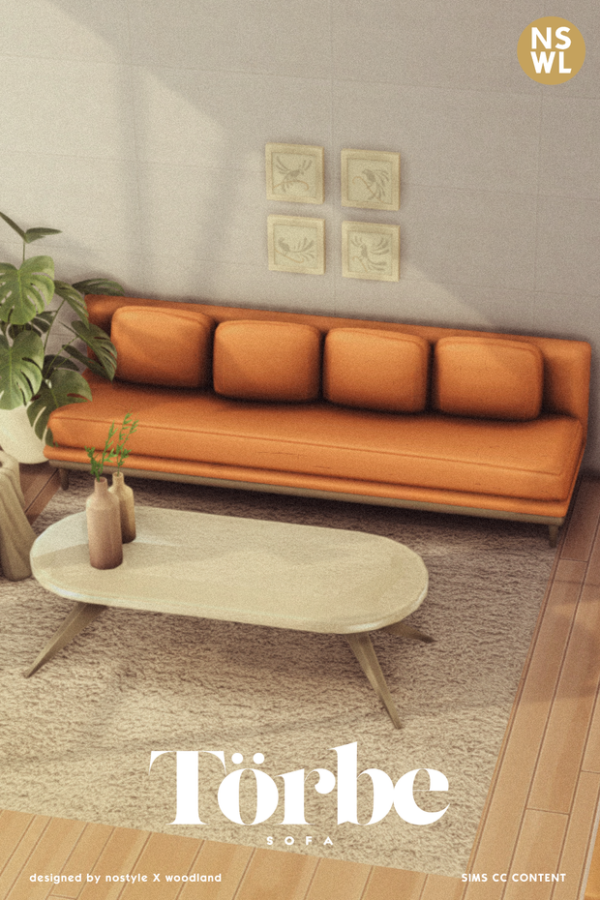 Maxis Match sofa by simsfinds - The Sims 4 Custom Content