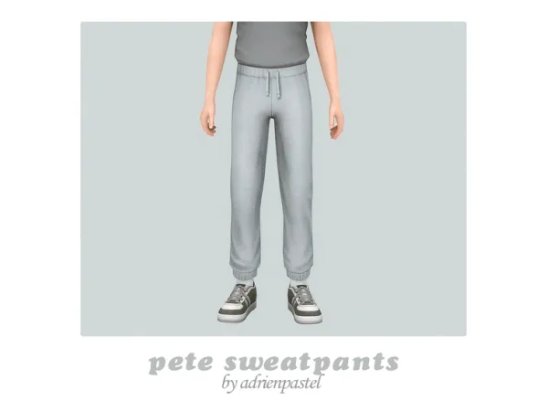 Maxis Match Pete Sweatpants (Kids) by adrienpastel - The Sims 4 Custom Content