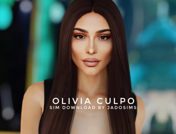 Alpha Olivia Culpo (Sim Download) by shopwithflynnn - The Sims 4 Custom Content