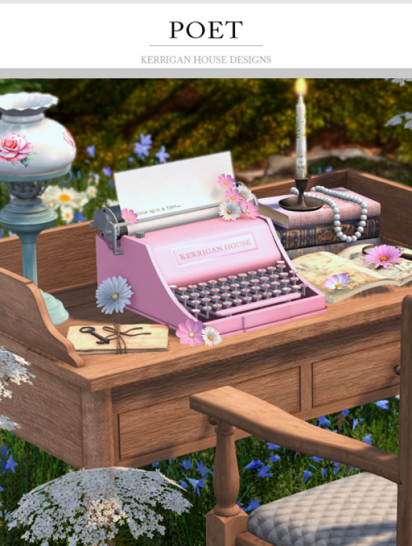 [KHD] Poet Set by simsfinds - The Sims 3 Custom Content