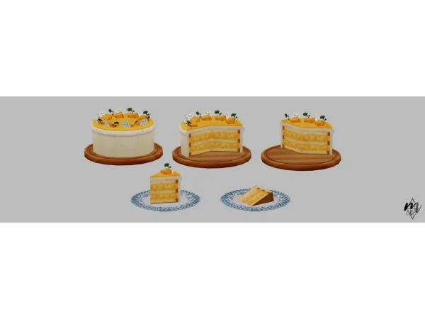 Oni28 Mango Cake - The Sims 3 Custom Content
