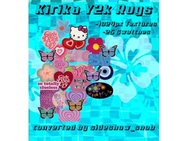 Kirika Y2k Rugs converted to - The Sims 3 Custom Content