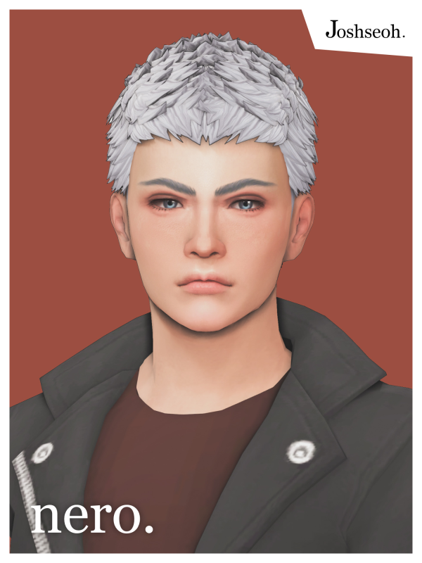 Maxis Match Nero Hair Short Version by simsfinds - The Sims 4 Custom Content