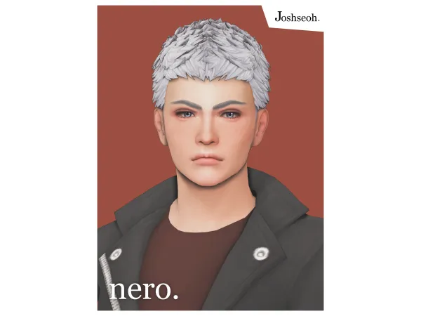 Maxis Match Nero Hair Short Version by Josh - The Sims 4 Custom Content