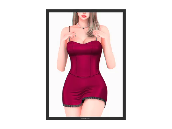 Alpha Sheesh Dress - The Sims 4 Custom Content