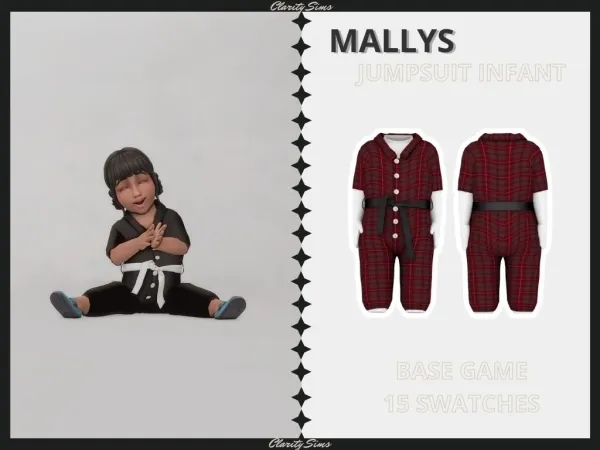 Alpha Mallys Jumpsuit Infant - The Sims 4 Custom Content